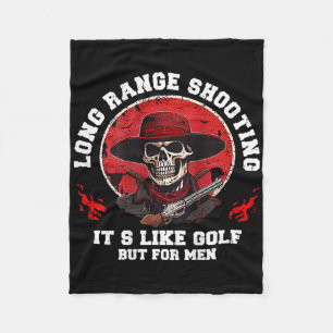 Long Range Shooting It's Like Golf But For Men (on Fleece Blanket