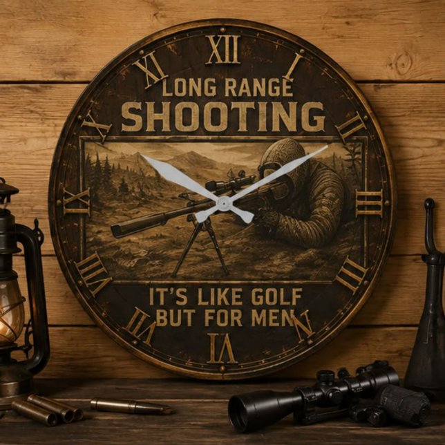 Long Range Shooting Precision Marksman Rustic  Large Clock (Creator Uploaded)