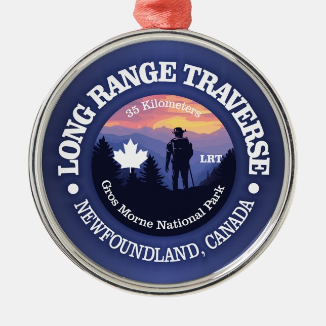 Long Range Traverse (rd2) Metal Tree Decoration (Front)