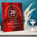 Long Service Appreciation Personalized  Plaque<br><div class="desc">A lovely commemorative appreciation gift for a long serving employee and easy to edit with a names and number of years service; at no extra cost.</div>