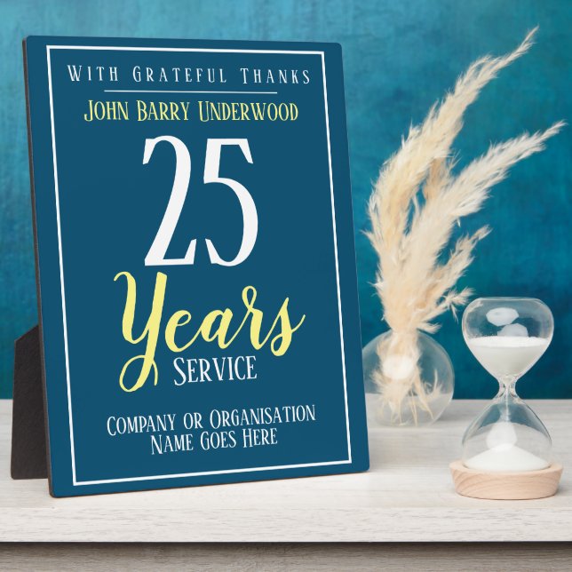 Long Service Award Plaque (Side)