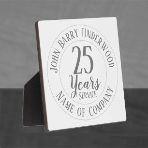Long Service or Retirement Award Plaque