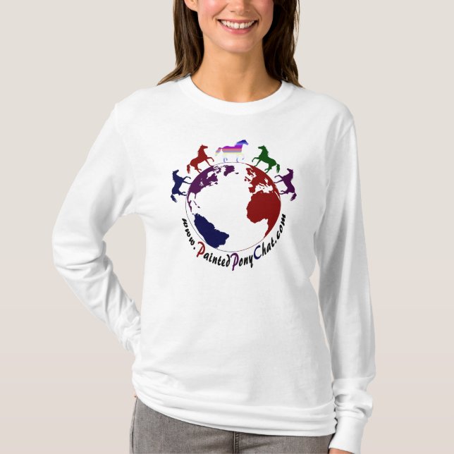 Long Sleave Painted Pony T-Shirt (Front)