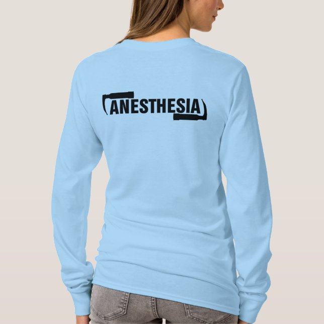 Long Sleeve Anaesthesia Logo T-Shirt (Back)