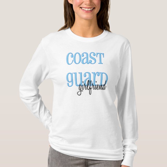 Long Sleeve- Coast Guard Girlfriend T-Shirt (Front)