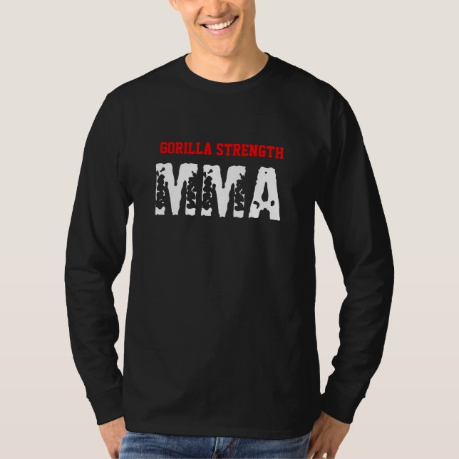 Long Sleeve Gorilla Strength MMA Shirt (Front)