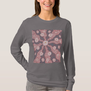 Long sleeve shirt. Design "Rose Gold Borealis" T-Shirt