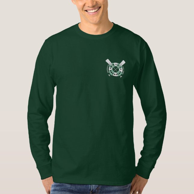Long Sleeve Shirt White on Dark (Front)