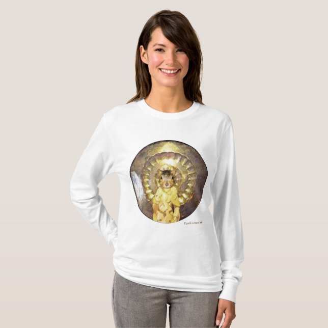 Long sleeve shirt with sacred squirrel design (Front Full)