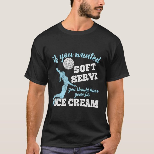Long Sleeve Volleyball Tee Shirt If You Wanted Sof (Front)