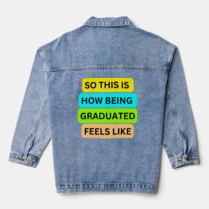 Long sleeve white SO_THIS_IS_HOW_BEING_GR Denim Jacket