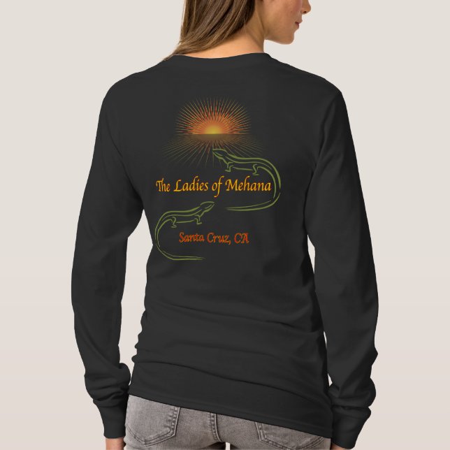Long Sleeved Ladies Shirt (back view) (Back)