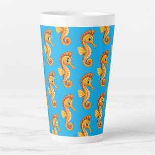 Long-snouted seahorse latte mug