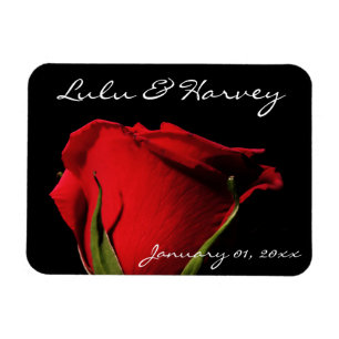 Long Stemmed Red Rose Personal Magnet