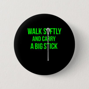 Long Stick Middie (lsm) Neon Lacrosse Defence Lax 6 Cm Round Badge