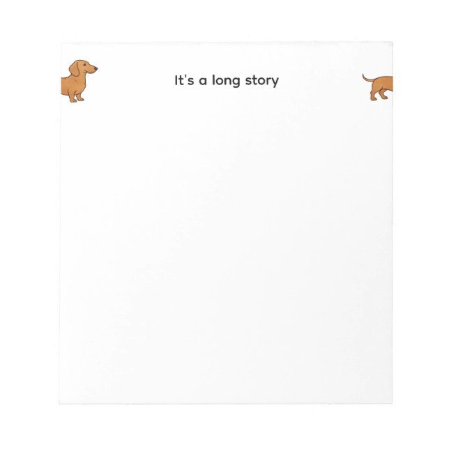 Long Story notepad (Front)