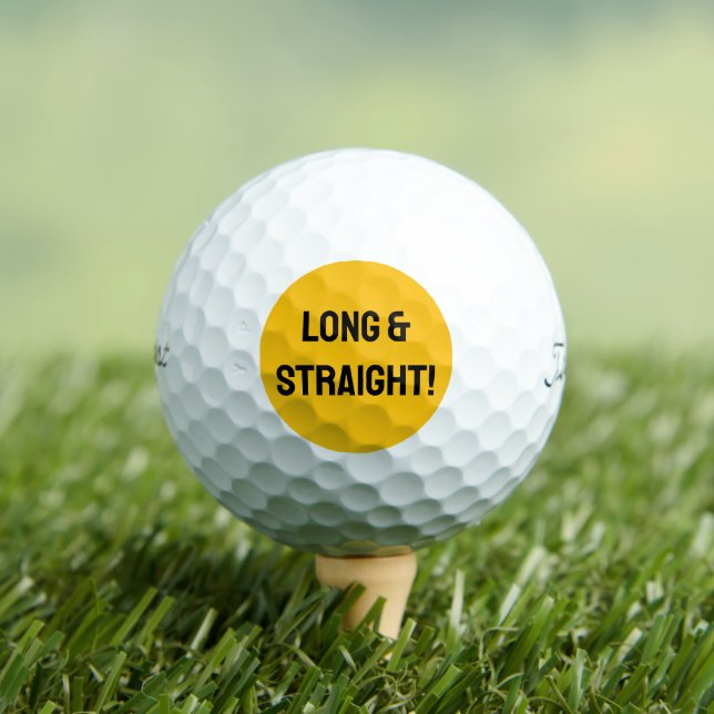  LONG & STRAIGHT Custom Golf Ball (Insitu Tee)