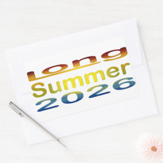 Long Summer 2026 Rectangular Sticker