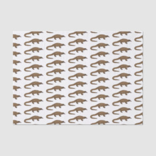Long-tailed pangolin cartoon illustration  tissue paper