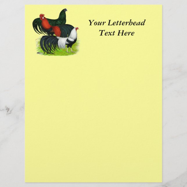 Long-tailed Rooster Trio (Front)