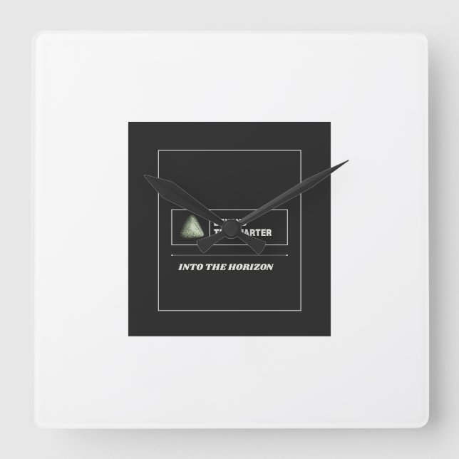 Long Term Investor – Beyond the Quarter Design  Square Wall Clock (Front)
