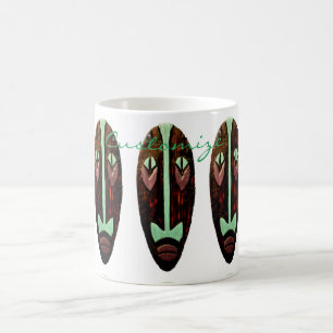 Long Tiki Mask Thunder_Cove Coffee Mug