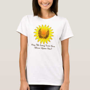 Long Time Sun Winged Heart Dark Lettering T-Shirt