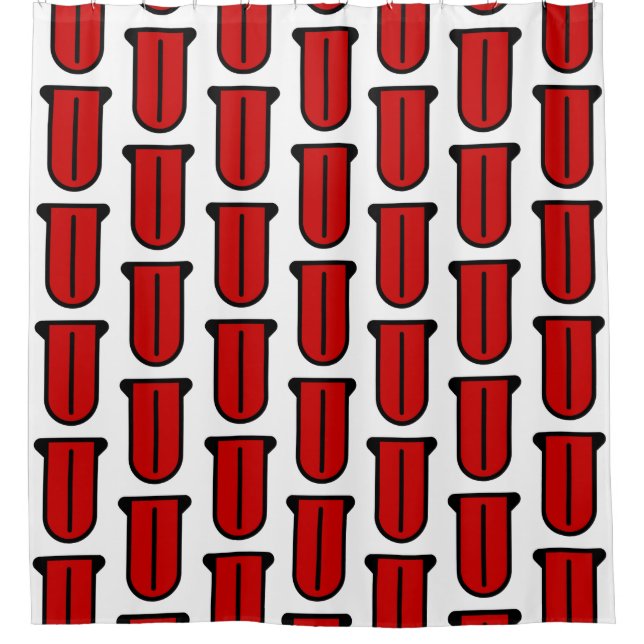 Long Tongue 👅 Shower Curtain (Front)