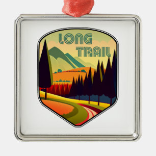 Long Trail Vermont Colours Metal Tree Decoration