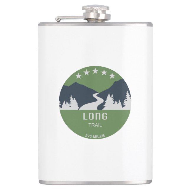Long Trail Vermont Hip Flask (Front)