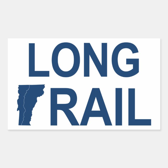 Long Trail Vermont Rectangular Sticker (Front)