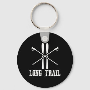 Long Trail Vermont Ski Skier Skiing Nordic Alpine Key Ring