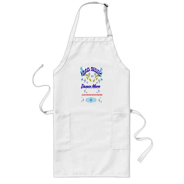 Long Waist Apron, Music Dance Long Apron (Front)