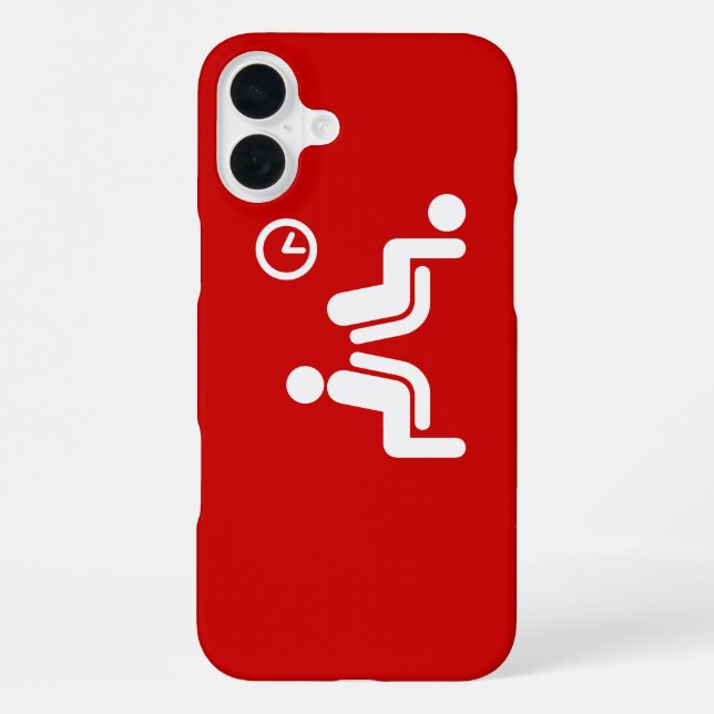 Long Wait Sign iPhone Case (Back)