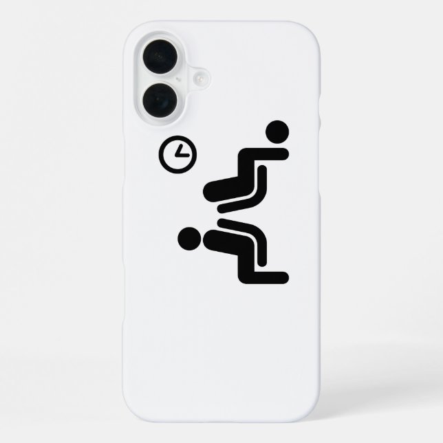 Long Wait Sign iPhone Case (Back)