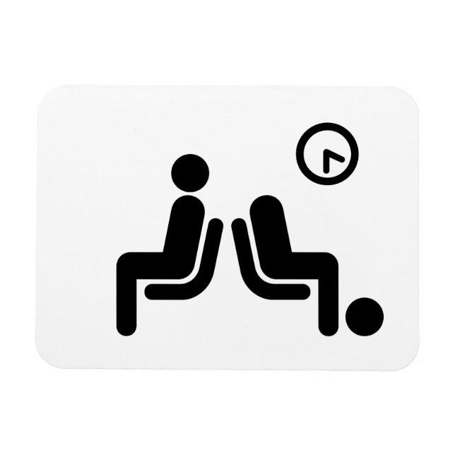 Long Wait Sign Magnet (Horizontal)