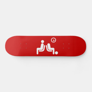 Long Wait Sign Skateboard