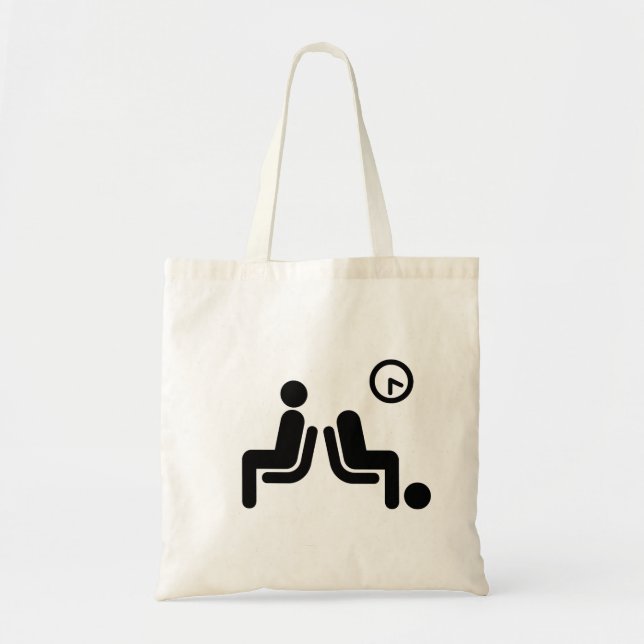 Long Wait Sign Tote Bag (Front)