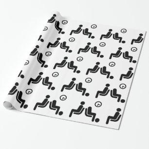 Long Wait Sign Wrapping Paper