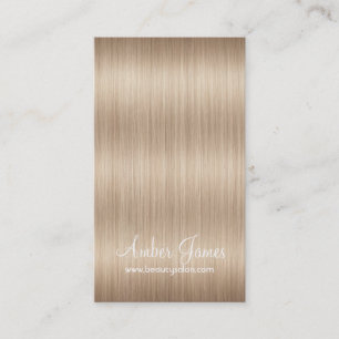 Long Wavy Blonde Hair 5 Stylist Business Cards