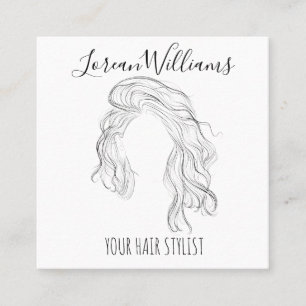 Long wavy hair Hairstyling branding appointment