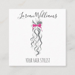 Long wavy hair with a bow  Hairstyling appointment