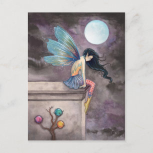 Long Way Down Fairy Postcard