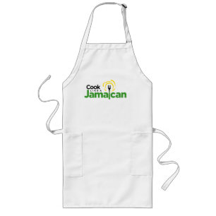 Long White Cotton Apron