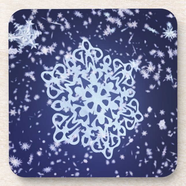 Long Winter's Night Cork Coaster (Front)