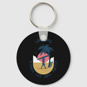 Longboard - Because Size Does Sticker Key Ring