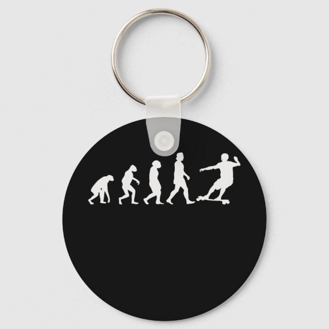 Longboard Downhill Evolution Key Ring (Front)