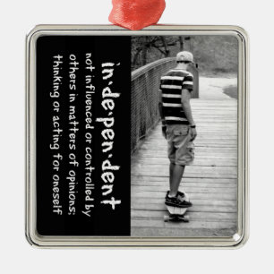 Longboard Independence Metal Tree Decoration