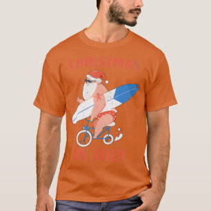 Longboard Santa Christmas in July T-Shirt