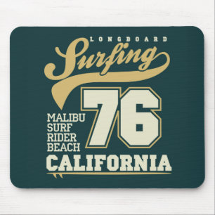 Longboard Surfing   California 76 Mouse Mat